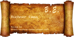 Buchner Emma névjegykártya